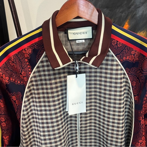 Gucci Jacket Micro-Check & Paisley-print - Picture 5 of 7